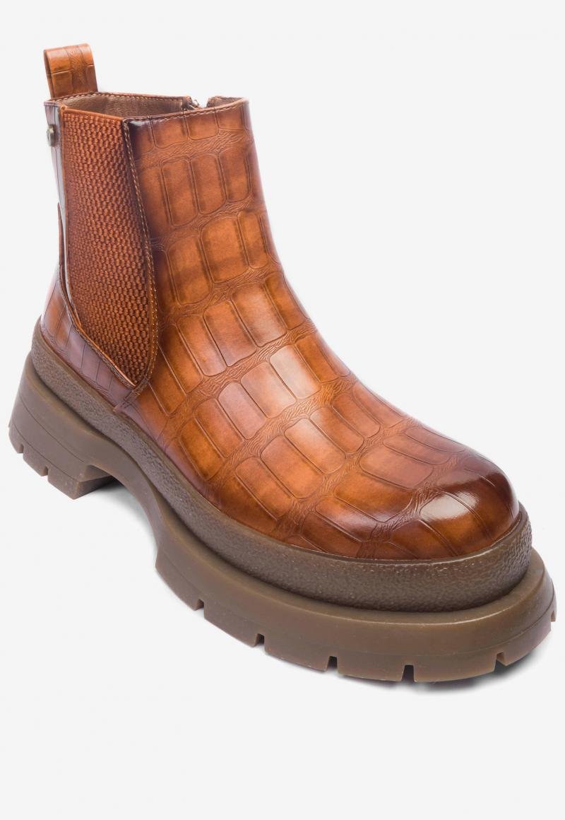 Botín Mujer Camel Coconi Chancleta Chancleta